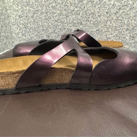 Birki's By Birkenstock Benita Clogs Mule Slides Patent Leather Size 40 9/9.5 - Picture 4 of 5
